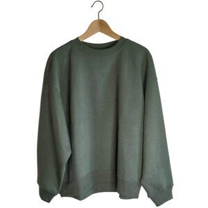 Calvin Klein Unisex Oversized Green Sweatshirt – Size S